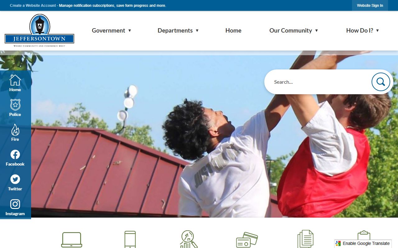 City of Jeffersontown official website homepage