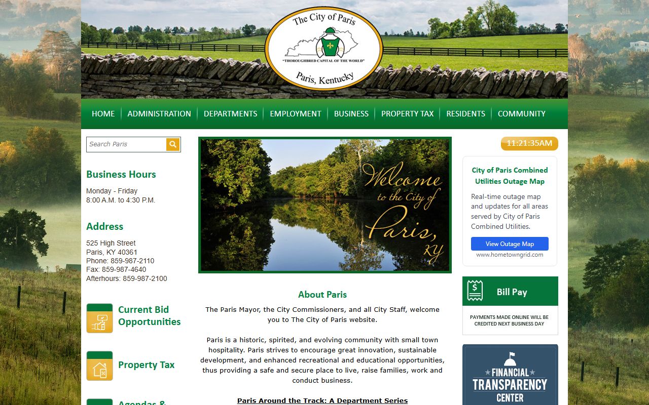 Paris City Government official website