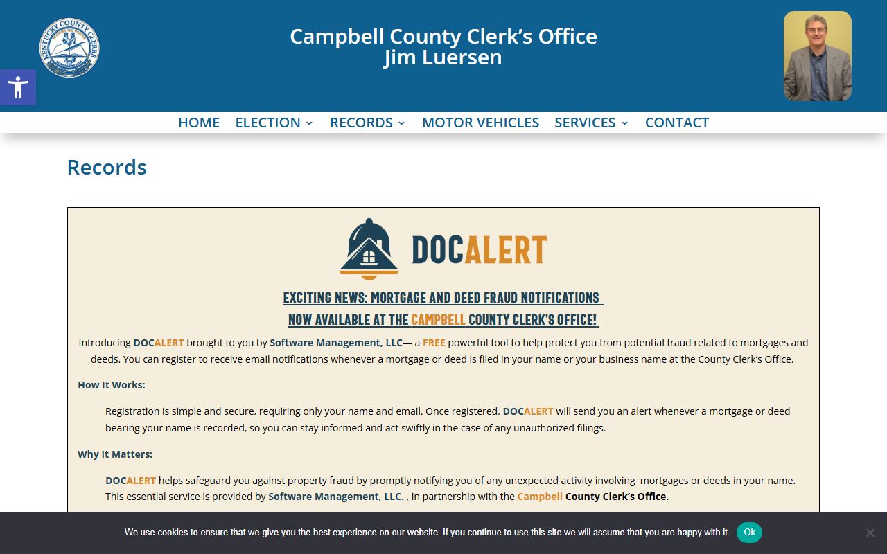 Campbell County online records search portal for property documents