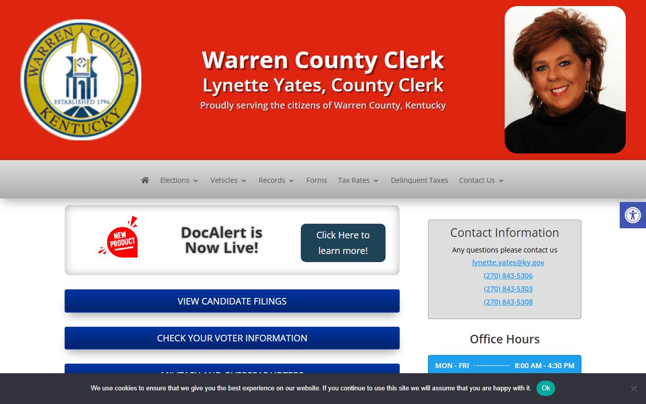 Warren County Clerk official website